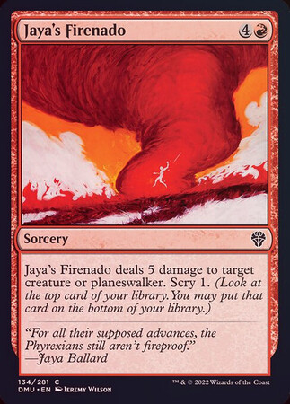 Jaya&#39;s Firenado 134/281 - Foil Dominaria United Foil Singles(Español)