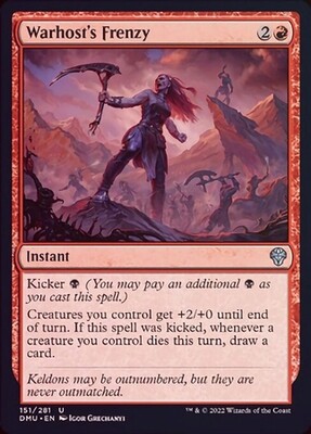 Warhost&#39;s Frenzy 151/281 - Foil Dominaria United Foil Singles