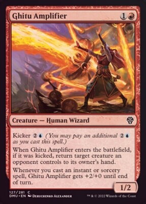 Ghitu Amplifier 127/281 - Foil
Dominaria United Foil Singles
