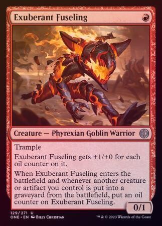 Exuberant Fuseling 129/271 - Foil Phyrexia All Will Be One Foil Singles