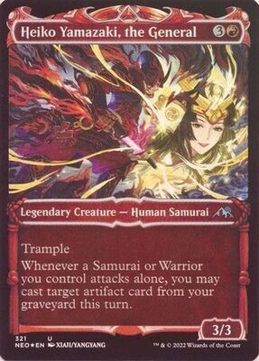 Heiko Yamazaki, the General 321 - Showcase Samurai Frame - Foil
Kamigawa Neon Dynasty Collector Booster Foil Singles