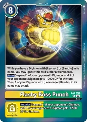 Flashy Boss Punch - Animal Colosseum (EX05)
Animal Colosseum Foil