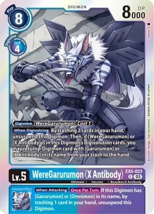 WereGarurumon (X Antibody) - Animal Colosseum (EX05)
Animal Colosseum