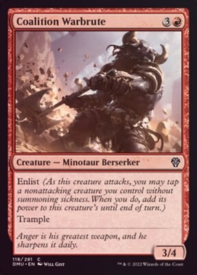Coalition Warbrute 118/281 - Foil
Dominaria United Foil Singles
