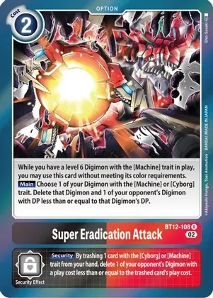 Super Eradication Attack - Across Time (BT12) Across Time