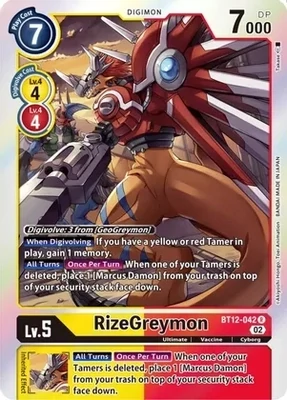 SH RizeGreymon - Across Time (BT12)
Across Time