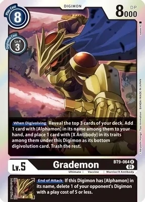 Grademon - X Record (BT09)
X Record Foil