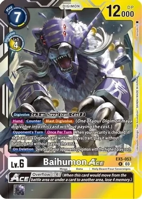 Baihumon Ace - Animal Colosseum (EX05) Animal Colosseum