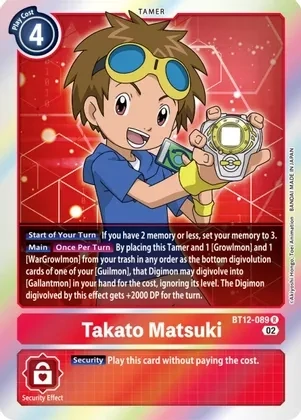 Takato Matsuki - Across Time (BT12)
Across Time