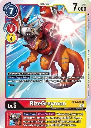 SH RizeGreymon - Alternative Being Booster (EX04)
Alternative Being Booster