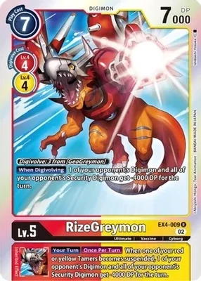 SH RizeGreymon - Alternative Being Booster (EX04)
Alternative Being Booster