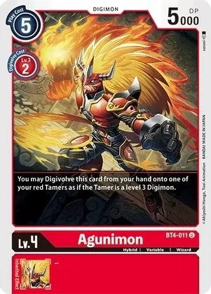 Agunimon - Great Legend (BT04) Great Legend foil