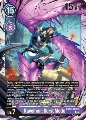Ravemon: Burst Mode - Versus Royal Knights (BT13)
Versus Royal Knights