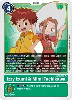 Izzy Izumi &amp; Mimi Tachikawa - Battle of Omni (BT05) Battle of Omni