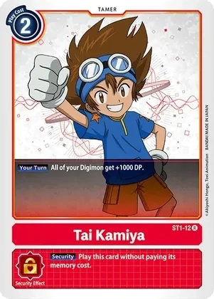 Tai Kamiya - Starter Deck 01: Gaia Red (ST-1)
Starter Deck 01: Gaia Red