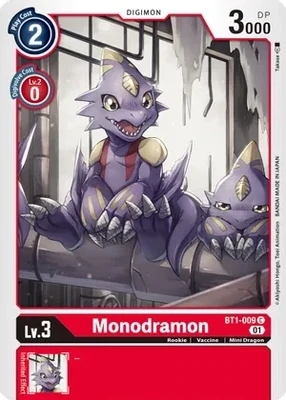 Monodramon - BT1-009 (Alternate Art) - Starter Deck 07: Gallantmon (ST-7)
Starter Deck 07: Gallantmon