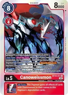 SH Canoweissmon - Xros Encounter (BT10)
Xros Encounter