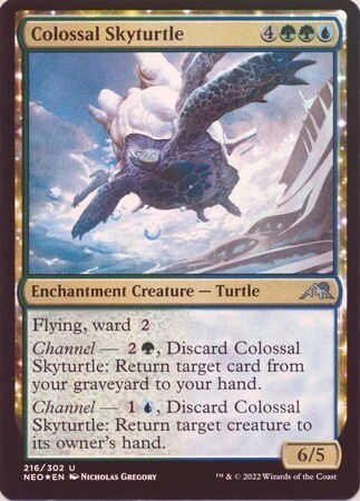 Colossal Skyturtle 216/302 - Foil
Kamigawa Neon Dynasty Foil Singles