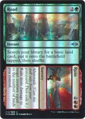 Road // Ruin 212/303 - Foil Modern Horizons 2 Foil Singles