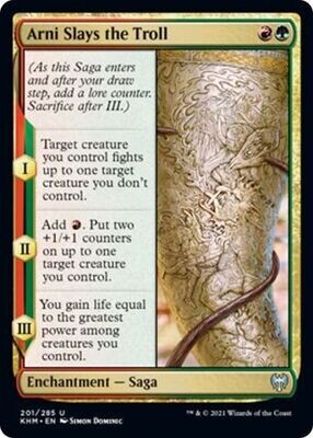 Arni Slays the Troll 201/285 Kaldheim Singles (Español)