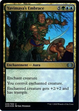 Yavimaya&#39;s Embrace 229/332 - Foil Double Masters Foil Singles
