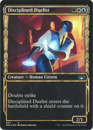 Disciplined Duelist (Showcase) 304 - Streets of New Capenna (SNC)  (Español) (FOIL)