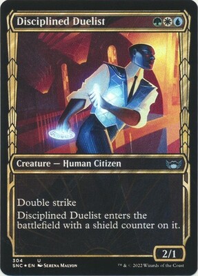 Disciplined Duelist (Showcase) 304 - Streets of New Capenna (SNC) (FOIL)