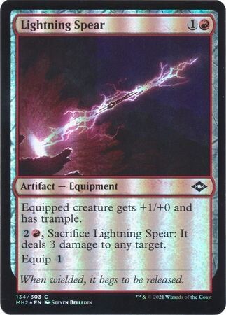 Lightning Spear 134/303 - Foil Modern Horizons 2 Foil Singles