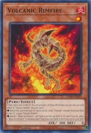 Volcanic Rimfire - LD10-EN020 - Rare 1st Edition
Soulburning Volcano 1st Edition Singles *Espanol*