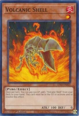 Volcanic Shell - LD10-EN025 - Common 1st Edition Soulburning Volcano 1st Edition Singles
