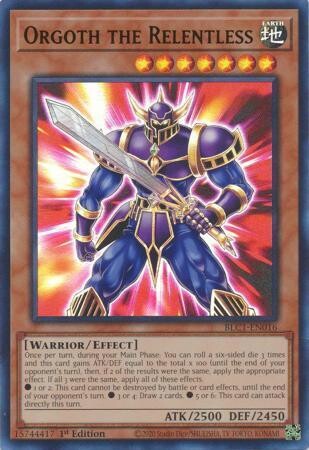 Orgoth the Relentless - BLC1-EN016 - Ultra Rare 1st Edition Battles of Legend: Chapter 1 1st Edition Singles