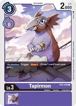 SH Tapirmon - Release Special Booster (BT01-03)
Release Special Booster