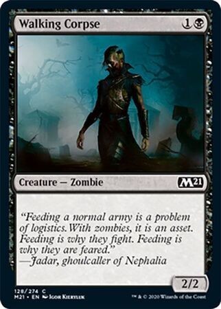 Walking Corpse 128/274 - Magic 2021 (M21) Singles