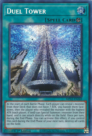 Duel Tower - MP22-EN269 - Prismatic Secret Rare 1st Edition
2022 Mega-Tin: Pharaoh&#39;s Gods 1st Edition Singles