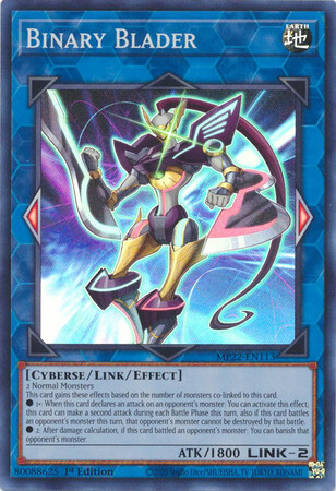 Binary Blader - MP22-EN113 - Super Rare 1st Edition 2022 Mega-Tin: Pharaoh&#39;s Gods 1st Edition Singles
