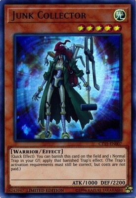 Junk Collector - CT15-EN007 - Ultra Rare Limited Edition 2018 Mega-Tins Singles