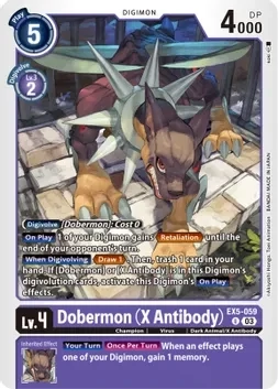 SH Dobermon (X Antibody) - Animal Colosseum (EX05)
Animal Colosseum