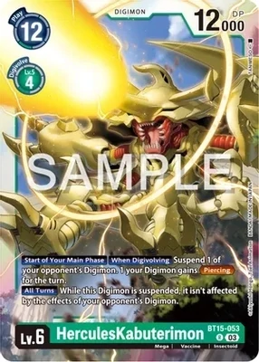 HerculesKabuterimon - Exceed Apocalypse (BT15) Exceed Apocalypse Foil