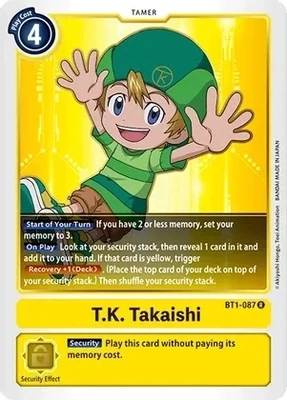 T.K. Takaishi - Release Special Booster (BT01-03)
Release Special Booster