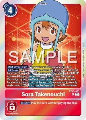 Sora Takenouchi - Exceed Apocalypse (BT15)
Exceed Apocalypse Foil