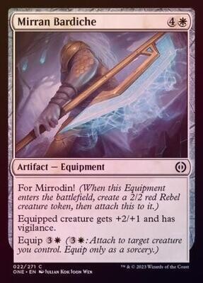 Mirran Bardiche 022/271 - Foil Phyrexia All Will Be One Foil Singles