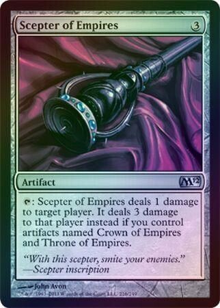Scepter of Empires - Foil
Magic 2012 (M12) Foil Singles