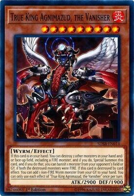 True King Agnimazud, the Vanisher - SDSB-EN014 - Common 1st Edition Structure Deck: Soulburner Singles