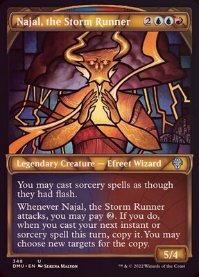 Najal, the Storm Runner 348 - Showcase Stained Glass Textured Foil
Dominaria United Collector Booster Foil Singles