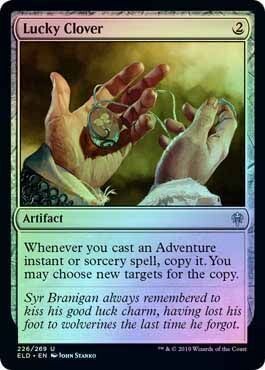 Lucky Clover 226/269 - Foil Throne of Eldraine Foil Singles
