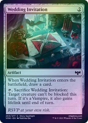 Wedding Invitation 260/277 - Foil Innistrad: Crimson Vow Foil Singles (Español)