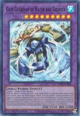 Gate Guardian of Water and Thunder - MAZE-EN006 - Super Rare 1st Edition Maze of Memories 1st Edition Singles