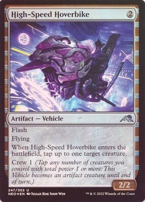 High-Speed Hoverbike 247/302 - Foil Kamigawa Neon Dynasty Foil Singles