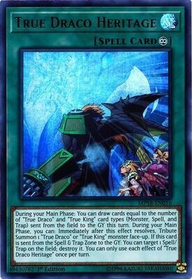 True Draco Heritage - MP18-EN016 - Ultra Rare 1st Edition
2018 Mega-Tins Singles *Espanol*