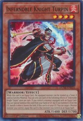 SH Infernoble Knight Turpin - DUNE-EN014 - Super Rare 1st Edition Duelist Nexus 1st Edition Singles